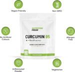 Nutrition Freak Curcumin 95 + Bioperine® 60 Turmeric Curcumin Capsules High Strength with Black Pepper - Curcumin 95% & Black Pepper - Turmeric Curcumin UK Made… - Image 6