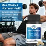 Nitric Oxide Prostate Health Supplements, NAD+ Supplement with Resveratrol, CoQ10, L Citrulline and Lycopene, Cellular Health, Energy & Wellbeing, Cellular Energy Support 60 Capsules - Image 5