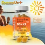 2 Months Supply Vitamin D+K2 Gummies with Calcium, High Strength Sugar Free Sunshine Gummies, Natural Orange Flavoured Vegetarian Gummies - Image 3