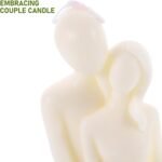 Romantic Embracing Couple Scented Candle with Soy Wax Aromatherapy for Home Decor Relaxing Unique Table Photo Prop Gift for Valentine Day and Bedroom Ambiance - Image 4