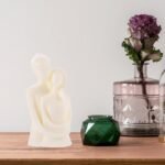 Romantic Embracing Couple Scented Candle with Soy Wax Aromatherapy for Home Decor Relaxing Unique Table Photo Prop Gift for Valentine Day and Bedroom Ambiance - Image 8