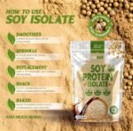 Soy Protein Isolate Powder 1kg Vegan 100% Plant Protein Gluten-Free, SOYA Protein Powder Shake for Superfood Super Greens Dairy Free Shakes by PROELITE (1KG, Unflavoured) - Image 5