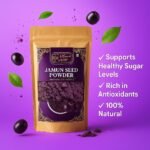 Jamun Seed Powder 70 Gram | 100% Pure & Natural | Finely Ground Herbal Powder for Smoothies, Drinks & Daily Use | Non-GMO, Gluten-Free - Image 6