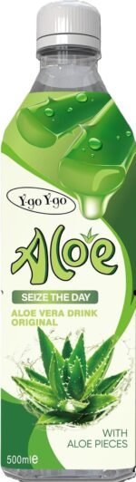Y-go Y-go Aloe Vera Drink Original 500ml – Refreshing Aloe Vera Juice with Real Aloe Pieces | Natural Hydrating Beverage | Healthy Drink | (Pack of 12) - Image 3