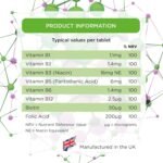 Healthspan Vitamin B Complex (12 month's Supply) | High Levels of 8 B-Complex Vitamins | Heart Health, Mental Performance & Psychological Function | Combat Tiredness & Fatigue | Gelatin Free | Vegan - Image 4