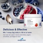 Hydrolysed Marine Collagen Powder + Vitamin C (150g/30 serv.), Type I & III, MSC–Certified Wild-Caught Arctic Cod, Supplements for Women & Men, Skin, Hair, Nails, Soluble Strawberry Taste - Image 5