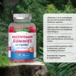 Multivitamin Gummies for Teens | 60 Vegan Gummies | with Vitamin A, C, D, B12, and Zinc | 14 Key Nutrients | Strawberry Flavour | Nature's Truth - Image 3