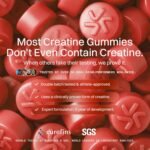 Max 5000mg Lab Tested with COA, 90 Creatine Monohydrate Gummies, Vegan & Sugar-Free, Premium Pre-Workout, Gym Supplement (1 Month Supply) (Stawberry Burst) - Image 4