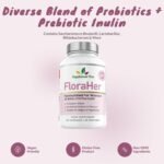 FloraHer Probiotics for Women – 20 Billion CFU with Inulin – Saccharomyces Boulardii, Lactobacillus & Bifidobacterium Blend – 60 Vegan Capsules, 30 Servings, UK Made - Image 5