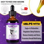Melatonin for Dogs & Cats, Dog Melatonin, Sleep Aid for Dogs Anxiety Relief, Supports Relaxation, Helps with Noise, Fireworks, Deep Sleep for Cat & Dog for All Breeds 60ml (1) - Image 4