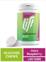 Lift Fast-Acting Glucose Chewable Energy Tablets, Raspberry, 6 Pack of 50-Tablet Tubs - Image 3