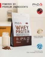 PhD Nutrition Whey Powder 500g Chocolate – with 25g Informed Protein per Serving, enriched with Well-Tolerated Cultures - Image 4
