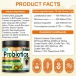 500 Cat Probiotics & FOS Chews - Prebiotics for Gut Support, Crunchy & Creamy Cheese Core, Cats Kittens Daily Probiotics Chews for Digestive & Gut Health & Nutrient Absorption - Chicken Shrimp - Image 5