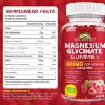 Magnesium Glycinate Gummies 600mg – Sugar-Free High Absorption Magnesium with L-Threonate, Supports Relaxation, Calm & Restful Sleep, with Vitamin B6 & D3 – 120 Berry-Flavor Gummies - Image 3