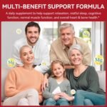 Magnesium Glycinate Gummies 600mg – Sugar-Free High Absorption Magnesium with L-Threonate, Supports Relaxation, Calm & Restful Sleep, with Vitamin B6 & D3 – 120 Berry-Flavor Gummies - Image 5