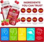 Magnesium Glycinate Gummies 600mg – Sugar-Free High Absorption Magnesium with L-Threonate, Supports Relaxation, Calm & Restful Sleep, with Vitamin B6 & D3 – 120 Berry-Flavor Gummies - Image 6