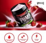 Warrior Pump Non Stim Pre-Workout Powder 225g – Nitric Oxide Supplement – Contains Citrulline Malate, Cyclic Dextrin for Energy, Focus, and Performance – 30 Servings (Strawberry Kiwi) - Image 3
