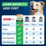 STRELLALAB Allergy Support Chews for Dogs with Omega 3 Fish Oil - Itchy Skin Support Immune Supplement - Skin & Coat Health - Made in UK - Stop Itch & Hot Spots - Pork Flavor - 180ct - Image 7