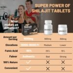 Shilajit Tablets 30,000 mg, 100% Pure High Strength Himalayan Shilajit Tablets, Rich in 60% Fulvic Acid and 85+ Trace Minerals, Energy and Immune Support, 60 Count (Pack of 1) - Image 5