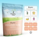 Organic Psyllium Husk (Whole) by TheHealthyTree Company - High Fibre Prebiotic - Pure Vegan Organic Psyllium Husks (500g) - Image 3