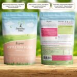 Organic Psyllium Husk (Whole) by TheHealthyTree Company - High Fibre Prebiotic - Pure Vegan Organic Psyllium Husks (500g) - Image 4