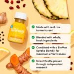 Daily Immune Support Turmeric & Vitamin C / D3 Shots | The Turmeric Co. | 28-Day Supply (28×60 ml Cold-Pressed Vegan | 1000 mg Vitamin C + 3000 IU D3 | No Added Sugar - Image 4