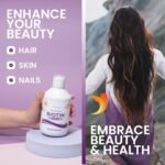 Swedish Nutra - Biotin 10,000 UG Liquid Supplement - Pack of 500 ml, 33 Day Supply | Plus Vitamin C for Healthy Hair, Skin & Nails | Vegan & Gluten Free | 100% Natural Orange Flavour - Image 3
