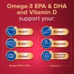 Seven Seas Cod Liver Oil High Strength Gelatine Free Omega-3 Fish Oil and Vitamin D, 120 Capsules - Image 3