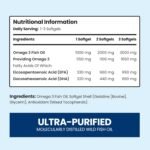 Omega 3 Capsules High Strength | 2000mg | 660 EPA + 440 DHA | 5 Months | Omega 3 Fish Oil Tablets | Triglycerides & Brain Supplement | Alternative to Cod Liver Oil Capsules High Strength | VitaBright - Image 4