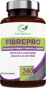 FibrePro 1000mg - Fibre Supplement -240 Psyllium Husk Capsules | High Strength Fiber Supplement Enriched with Prebiotic Inulin, Aloe Vera & Flaxseed | Vegan, Non GMO| UK Made - 4 Month Supply - Image 3