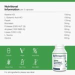Metagenics MetaDigest HCI Complex - HCI + Broad Spectrum Digestive Enzymes - Supports Digestion - 90 Capsules - Image 3