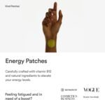 Kind Patches | Energy Patches | Sustained Energy Support | Botanical Plant-Based Formula with Vitamin B Complex and Caffeine | 30 Vegan Patches - Image 3