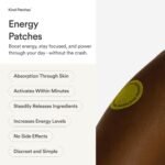 Kind Patches | Energy Patches | Sustained Energy Support | Botanical Plant-Based Formula with Vitamin B Complex and Caffeine | 30 Vegan Patches - Image 4