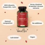 Vegavero Circulation Booster | with Diosmin, Hesperidin, Rutin, Horse Chestnut & Butcher’s Broom | 120 Capsules | Leg Flow, Haemorrhoids & Varicose Veins Relief | Vegan - Image 4