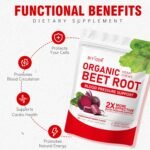 Organic Beet Root Gummies,Beets Heart Chews, Nitric Oxide and Pressure Support, Grape Seed Extract & Beetroot Powder Energy Supplement, 60 Count - Image 5