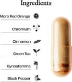 Appetite Suppressant & Craving Reduction for Women – Natural GLP-1 Support – Curb Hunger & Boost Metabolism – Moro Red Orange, Chromium & Gynostemma – 60 Capsules (UK Made) - Image 6