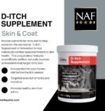 NAF Love the Skin He’s In D-Itch Supplement 780g – Seasonal Skin Support for Horses – With Herbs, Antioxidants & MSM – Aids Itchy Skin & Immune Response - Image 3