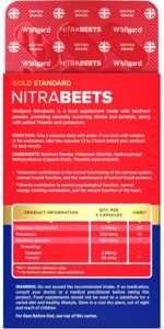 Wellgard Beetroot Capsules – Vegan High Strength Beetroot Supplement, Nitric Oxide, 60 Capsules - Image 3