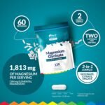 Magnesium Glycinate | Citrate | Malate | 3-in-1 Complex 1813mg - 120 Vegan Capsules - Sustained Release - Triple High Absorption 384mg Elemental Mag per Serving - Made in The UK - Nu U Nutrition - Image 4