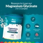 Magnesium Glycinate | Citrate | Malate | 3-in-1 Complex 1813mg - 120 Vegan Capsules - Sustained Release - Triple High Absorption 384mg Elemental Mag per Serving - Made in The UK - Nu U Nutrition - Image 5