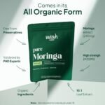 Organic Moringa Capsules 2400mg, High Strength Pure Moringa Oleifera Leaf Powder, Rich in Antioxidants, Iron & Vitamins, Natural Energy Boost & Immune Support 120 Vegan Capsules - Image 4