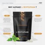 L-Tryptophan 220mg with BioPerine® - 90 Vegan Capsules – Naturally Fermented L-Tryptophan Supplement with Black Pepper Extract for Increased Bioavailability - 3 Months Supply - by Alpha01 - Image 3