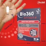 Natures Aid Bio360 OptiGUT-D Probiotic 10 Billion Live Bacteria - High Strength Vegan Digestive Gut Health Support - Gut Health Supplement for Adults & Kids - Gluten Free, Non-GMO - 30 Capsules - Image 4