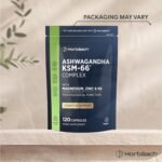 Magnesium Ashwagandha KSM-66 | 1090mg Complex with Zinc & Vitamin B6 | High Strength Ashwagandha Root Supplement | 120 Vegan Capsules | Horbaach - Image 4
