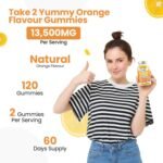 Turmeric and Ginger Gummies High Strength –13,500mg | Joint, Immune & Digestive Support | Vegan, Gluten-Free, Non-GMO, Lactose-Free 120 Chewable Gummies | Natural Orange Flavour by NATURES ZEST - Image 5