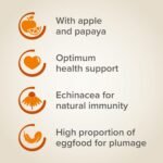 Beaphar - XtraVital Parakeet Bird Food - Complete food with Apple, Papaya, Echinacea, & Egg Food - Rich in Vitamins & Minerals for Optimum Health - 500g - Image 4