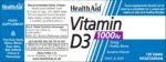 HealthAid Vitamin D3 1000iu Tablet Pack of 120 - Image 3