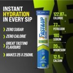 Fast&Up Reload Zero Electrolyte Tablets | Zero Sugar & Calories | Lemon & Lime Flavour | 100 Effervescent Tablets with Vitamin C & B12 | Instant Hydration & Energy - Image 4