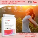 Troo Health Care Vegan Omega 3 Algal Oil 1332mg Per Serving - Provides 732mg Omegas Including a Minimum of 400mg DHA & 200mg EPA - Sustainable Plant Source Omega Oil Softgels - 90 Capsules - UK Made - Image 4