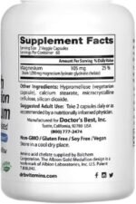Doctor's Best - Highly Absorbent Magnesium | Supports Healthy Muscle Function and Energy Production - 120 Capsules - Image 3